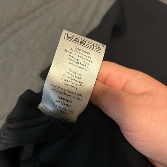 Sezane black wool cuffed pants jude trousers size 38 - Picture 5 of 10